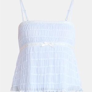 No Boundaries Ruched Chiffon Babydoll Cami, Women's